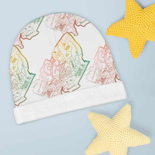 White SGV Map - Baby Beanie